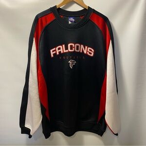 Sz L- Men Falcons Football NFL Black and Red Sweater